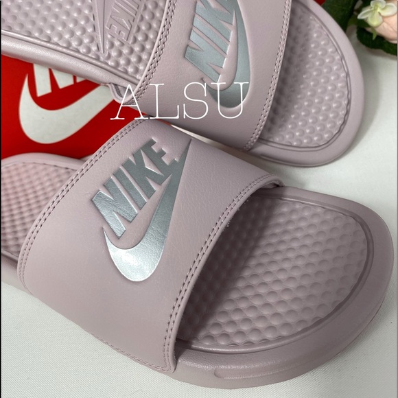 NWT Nike Benassi JDI Particle Beige W AUTHENTIC - Picture 4 of 7